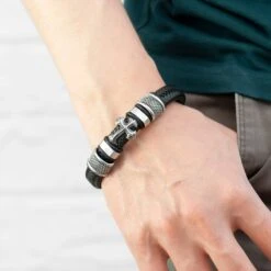Personalised Men's Gothic Cross Leather Bracelet, Men's Jewellery, Gifts For Him, Birthday Gifts, Christmas Gifts, Valentine's Day -Jewellery Paradise il fullxfull.4352608688 8hay