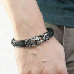 Personalised Men's Buckle Clasp Leather Bracelet, Men's Jewellery, Gifts For Him, Birthday Gifts, Christmas Gifts, Valentine's Day 8 Personalised Men's Buckle Clasp Leather Bracelet, Men's Jewellery, Gifts For Him, Birthday Gifts, Christmas Gifts, Valentine's Day -Jewellery Paradise il fullxfull.4352610290 ojdp