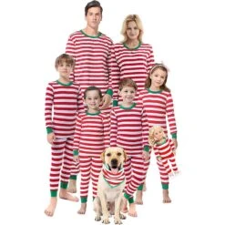 Christmas Family Pyjamas Set Dog Cat, Festive Sleepwear, Holiday Pjs, Xmas Outfits, His And Hers, Couples Matching Pajamas, Xmas Family Gift -Jewellery Paradise il fullxfull.4353556890 9j9b
