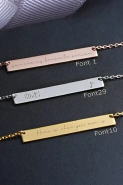 14k Solid Gold Personalized Minimalist Bar Name Necklace •Handwriting Name Necklace • Gift For Her • Birthday Gift • Christmas Gift 17 14k Solid Gold Personalized Minimalist Bar Name Necklace •Handwriting Name Necklace • Gift For Her • Birthday Gift • Christmas Gift -Jewellery Paradise il fullxfull.4354138802 r1i5