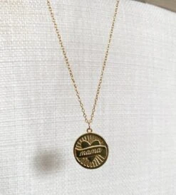 18ct Gold Necklace For Mums - MAMA - Perfect Christmas Gift