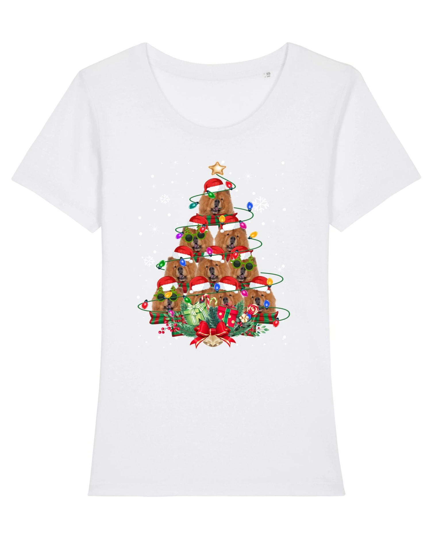 Chow Chow Dog Gifts Xmas Christmas Mens Womens Kids TShirt Tee T-Shirt Tree Santa Lover 9 Chow Chow Dog Gifts Xmas Christmas Mens Womens Kids TShirt Tee T-Shirt Tree Santa Lover - Image 7