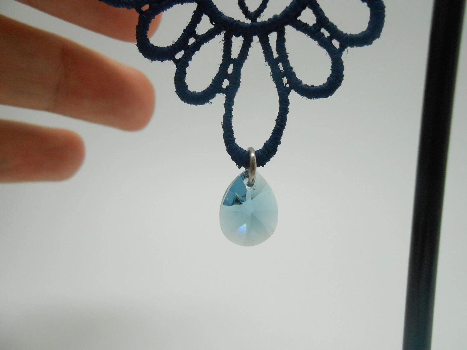 Big Navy Earrings, Christmas Gift, Gift For Her 7 Big Navy Earrings, Christmas Gift, Gift For Her - Image 5