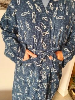 Plus UnisexMediterranean Robe,Mens Robes,indigo Robes,organic Robes,cotton Robe,block Print Robe ,gifts For Him, Christmas Gift,boho Robe -Jewellery Paradise il fullxfull.4359144895 tnqo
