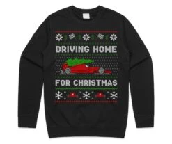 Formula Racing Driving Home For Christmas Jumper Sweater Sweatshirt Sainz Lando Max