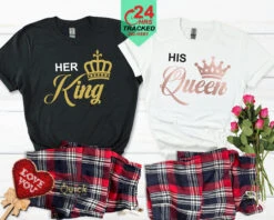 Matching His And Hers King Queen Tartan Pyjamas For Him And Her Valentines Gift Boyfriend Girlfriend Couple Matching Christmas Newly Wed Pjs 17 Matching His And Hers King Queen Tartan Pyjamas For Him And Her Valentines Gift Boyfriend Girlfriend Couple Matching Christmas Newly Wed Pjs -Jewellery Paradise il fullxfull.4363464908 6ueu
