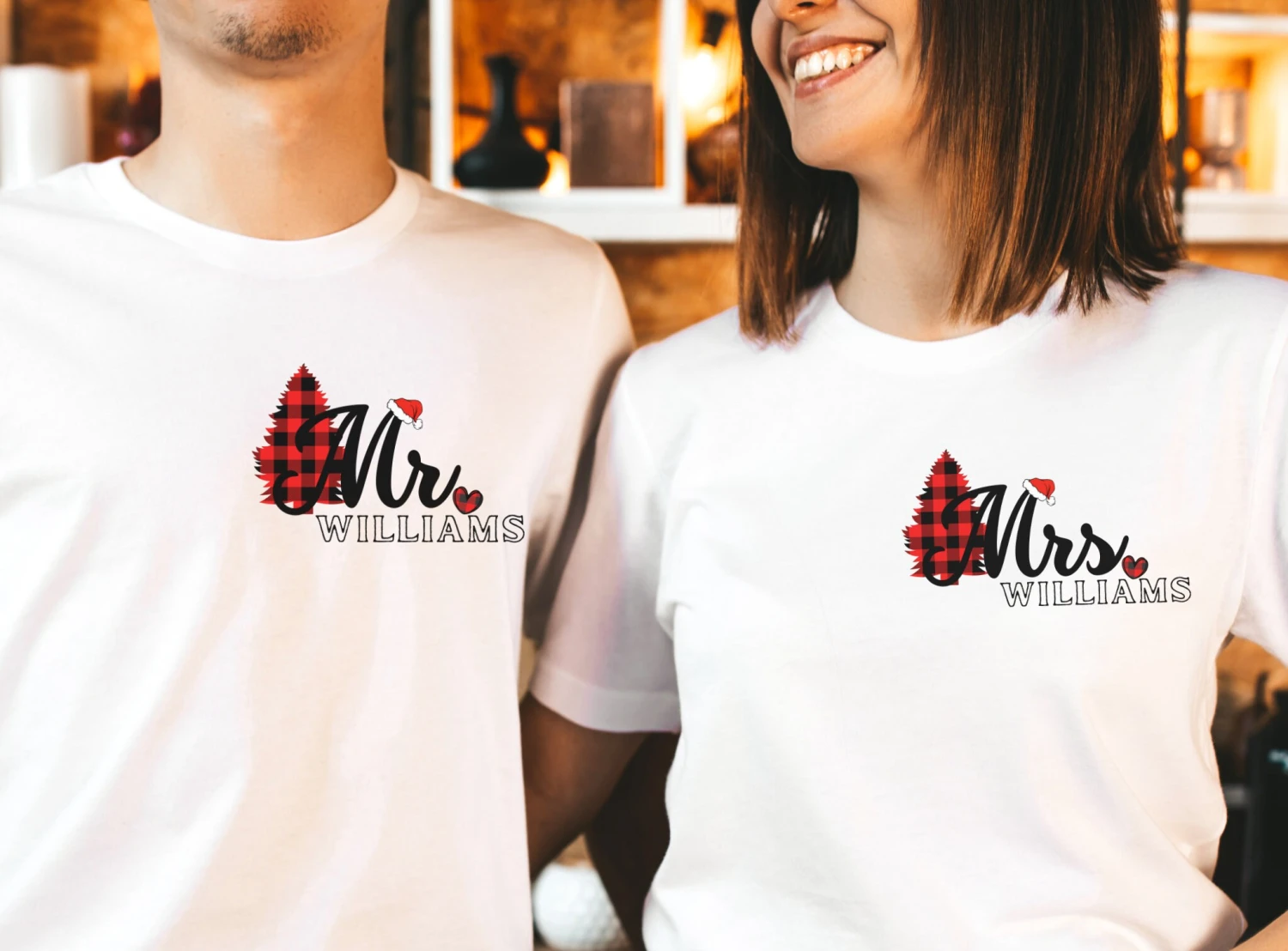 Mr And Mrs Matching Christmas PJs, Couple Pj Set, Last Name Shirt, Christmas Pjs Couple,couple Pajamas,pj Set,his And Hers Pajamas 6 Mr And Mrs Matching Christmas PJs, Couple Pj Set, Last Name Shirt, Christmas Pjs Couple,couple Pajamas,pj Set,his And Hers Pajamas - Image 4