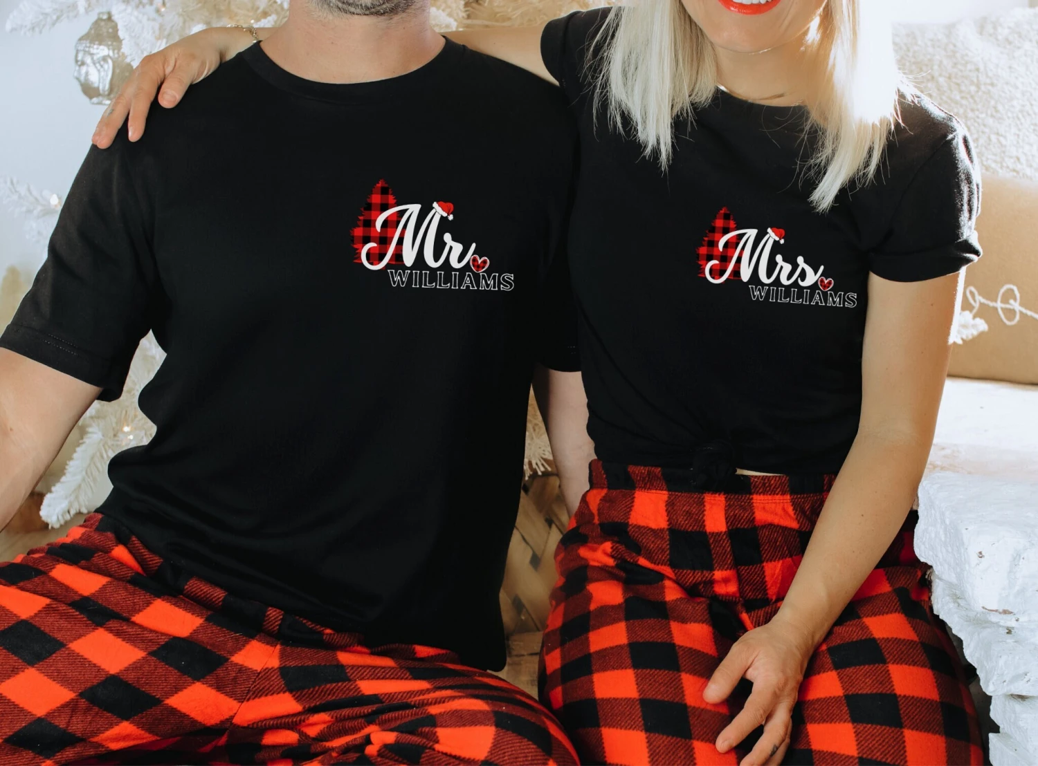 Mr And Mrs Matching Christmas PJs, Couple Pj Set, Last Name Shirt, Christmas Pjs Couple,couple Pajamas,pj Set,his And Hers Pajamas 3 Mr And Mrs Matching Christmas PJs, Couple Pj Set, Last Name Shirt, Christmas Pjs Couple,couple Pajamas,pj Set,his And Hers Pajamas
