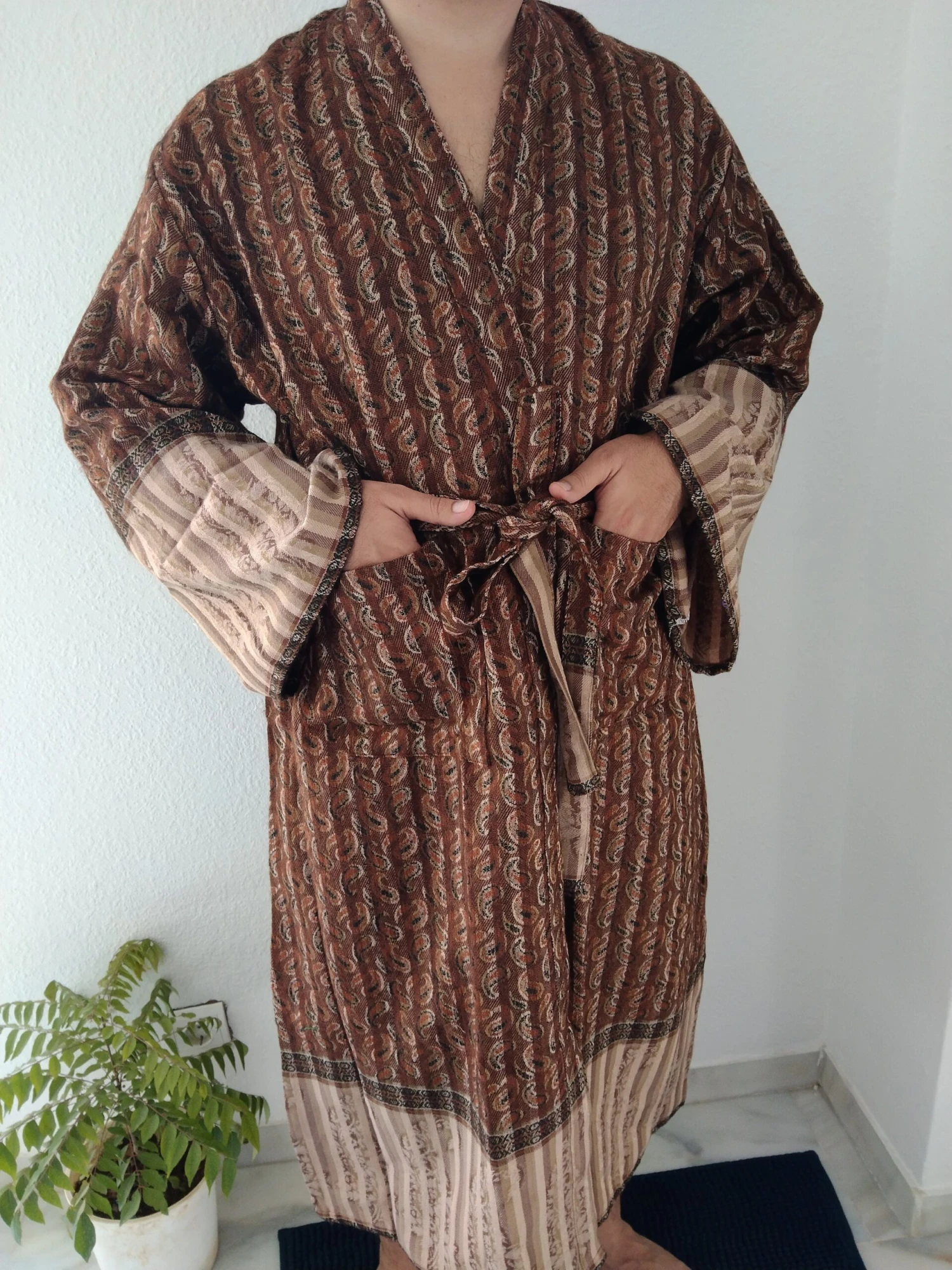 Unisex Wool Blend Robe,mens Robes,wool Loungewear,winter Lounger,boho Robe, Christmas Gift,gifts For Her,gifts For Him,resort Wear, 8 Unisex Wool Blend Robe,mens Robes,wool Loungewear,winter Lounger,boho Robe, Christmas Gift,gifts For Her,gifts For Him,resort Wear, - Image 6