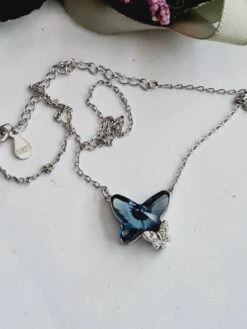 925 Silver Butterfly Swarovski Crystal, Blue Butterfly,crystal Pendant Necklace,Christmas Gift Ideas, High Quality, Sparkle, Diamante -Jewellery Paradise il fullxfull.4366334257 681c