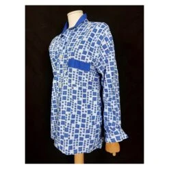 Vintage 80s Mens Pyjamas By Sunray. Retro Geometric Pattern Mens Nightwear. 2 Piece Blue Pyjamas. Daddy Pjs. Christmas Gift For Him. 40" 15 Vintage 80s Mens Pyjamas By Sunray. Retro Geometric Pattern Mens Nightwear. 2 Piece Blue Pyjamas. Daddy Pjs. Christmas Gift For Him. 40" -Jewellery Paradise il fullxfull.4368829198 tgxa