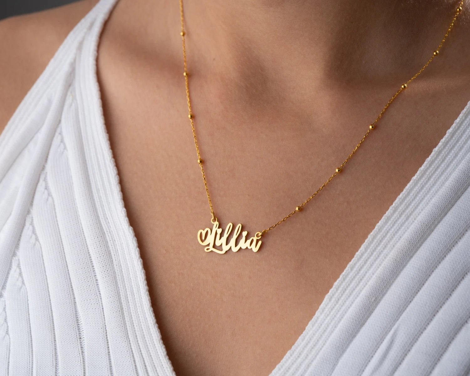 Personalised Name Necklace, Gold Name Neklace, Silver Name Jewelry, Cursive Name Necklace, Necklace For Women, Christmas Gift, Minimalist 4 Personalised Name Necklace, Gold Name Neklace, Silver Name Jewelry, Cursive Name Necklace, Necklace For Women, Christmas Gift, Minimalist - Image 2