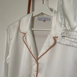 White & Rose Gold Personalised Women's White / Rose Gold Pyjamas/ Pajamas Christmas Pyjamas Personalised Pyjamas Personalised Gift -Jewellery Paradise il fullxfull.4372348743 gjyv