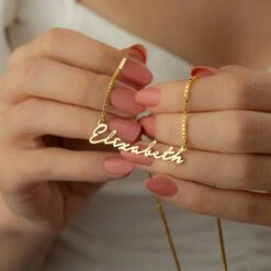 Personalised Necklace For Women, Minimalist Handmade Jewelry, Christmas Gift For Her, Personalized Gift For Mom, Box Chain Name Necklace 16 Personalised Necklace For Women, Minimalist Handmade Jewelry, Christmas Gift For Her, Personalized Gift For Mom, Box Chain Name Necklace -Jewellery Paradise il fullxfull.4373370210 n49f