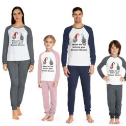 Family Pajama Set Wake Me Up Before You Gnome Gnome,Christmas Gnomes PJs Gift,Gnomes Pajamas Set Kids Adults PJs,Gnomes Funny Pajamas Set