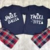 His And Hers Matching Pyjamas, Matching Couples Pyjamas, Christmas Pjs,Mr And Mrs Pyjamas, Husband And Wife,Jingle Balls Tinsel Tits Pajamas -Jewellery Paradise il fullxfull.4376921757 gycf