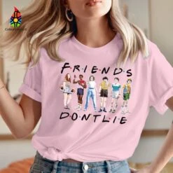 TSHIRT (3607) DON'T LIE Christmas Friends Running Up Eleven Upside Down Strange Kids T-shirt -Jewellery Paradise il fullxfull.4377131320 4c7m