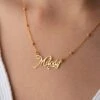 Name Neklace, Gold Name Necklace, Personalised Necklace, Sterling Silver Necklace, Letter Necklace, Handmade Jewellery, Christmas Gift -Jewellery Paradise il fullxfull.4377746606 elk4