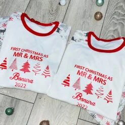 First Christmas As Mr And Mrs Matching Christmas Pyjamas, Mr And Mrs PJs Christmas, 1st Christmas Married Pajamas, Hubby And Wifey Xmas PJs 13 First Christmas As Mr And Mrs Matching Christmas Pyjamas, Mr And Mrs PJs Christmas, 1st Christmas Married Pajamas, Hubby And Wifey Xmas PJs -Jewellery Paradise il fullxfull.4378479690 6cwb