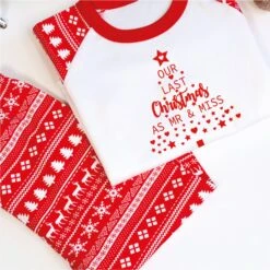 Our Last Christmas As Mr And Miss Matching Christmas Pyjamas, Engaged Christmas Pyjamas, Last Christmas As A Miss, Christmas Gift For Fiancé 8 Our Last Christmas As Mr And Miss Matching Christmas Pyjamas, Engaged Christmas Pyjamas, Last Christmas As A Miss, Christmas Gift For Fiancé -Jewellery Paradise il fullxfull.4379380124 t9an