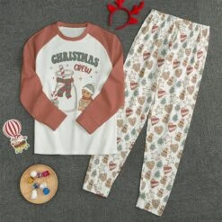 Gingerbread Matching Family Christmas Pajamas, Christmas Crew Pajamas, Family Matching Pajamas, Gingerbread Pajamas