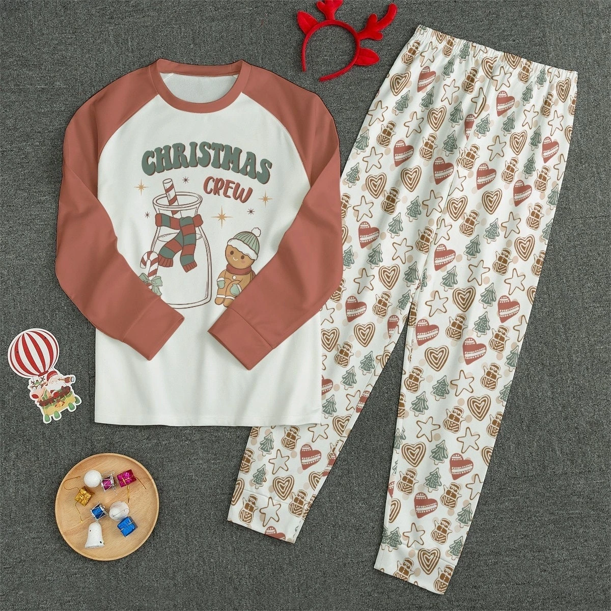 Gingerbread Matching Family Christmas Pajamas, Christmas Crew Pajamas, Family Matching Pajamas, Gingerbread Pajamas 3 Gingerbread Matching Family Christmas Pajamas, Christmas Crew Pajamas, Family Matching Pajamas, Gingerbread Pajamas