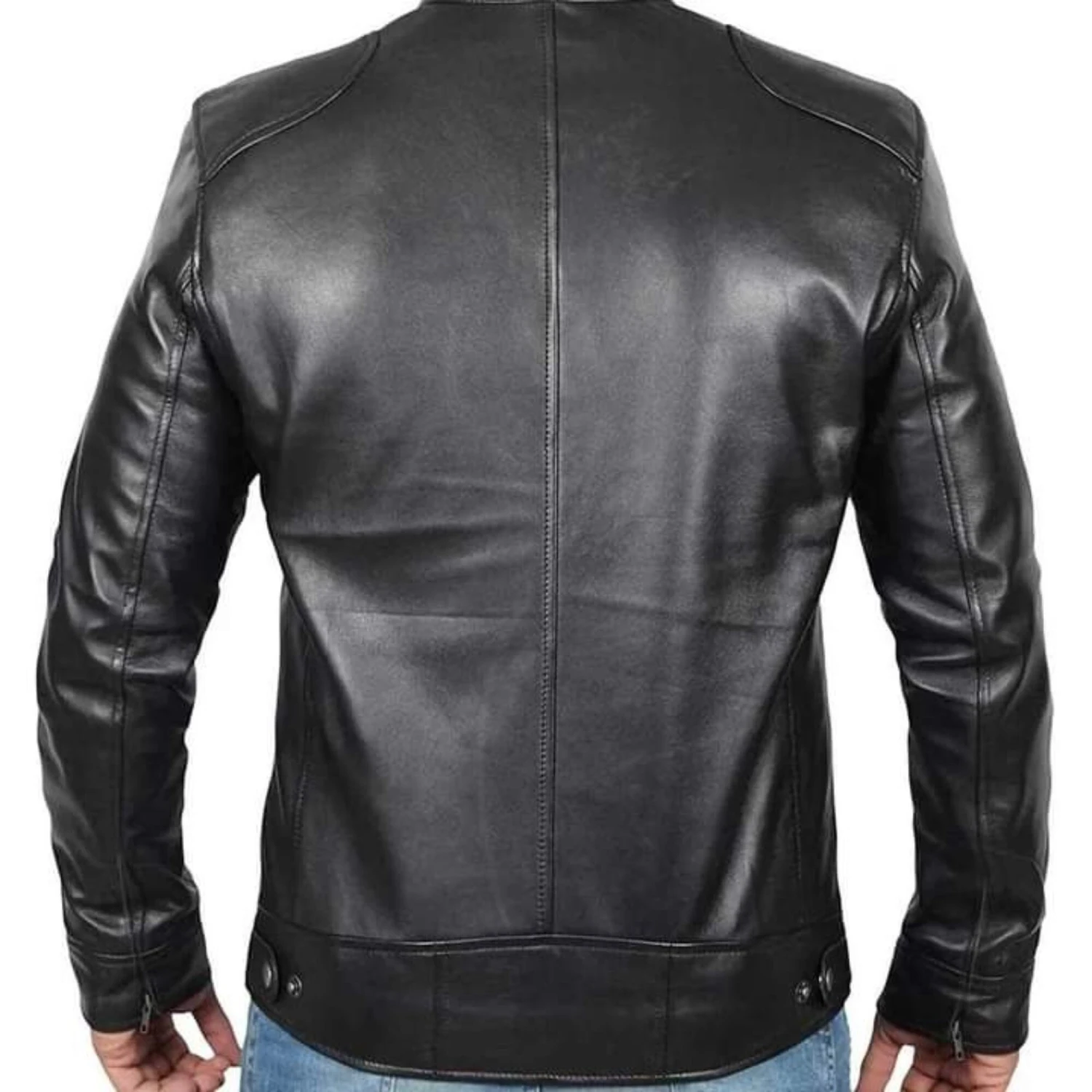 Leather Jacket For Men, Black Leather Jacket For Men, Fashion Leather Jacket For Men, 100% Orignal Leather. Party Jacket, Christmas Gift 4 Leather Jacket For Men, Black Leather Jacket For Men, Fashion Leather Jacket For Men, 100% Orignal Leather. Party Jacket, Christmas Gift - Image 2
