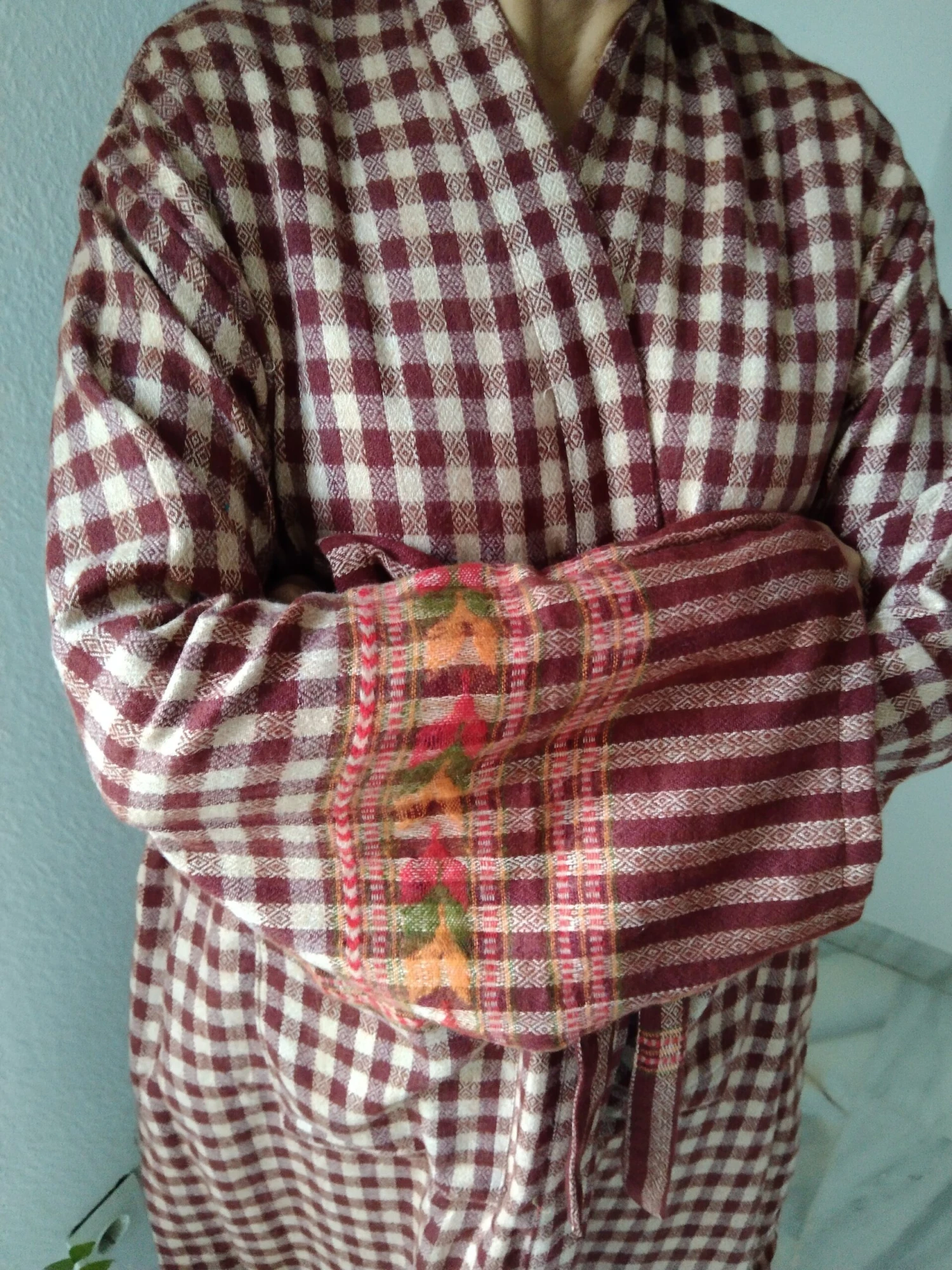 Unisex Wool Blend Robe,woolen Robe, Loungewear,resort Wear,gifts For Her,gifts For Him, Christmas Gift,boho Robe 4 Unisex Wool Blend Robe,woolen Robe, Loungewear,resort Wear,gifts For Her,gifts For Him, Christmas Gift,boho Robe - Image 2