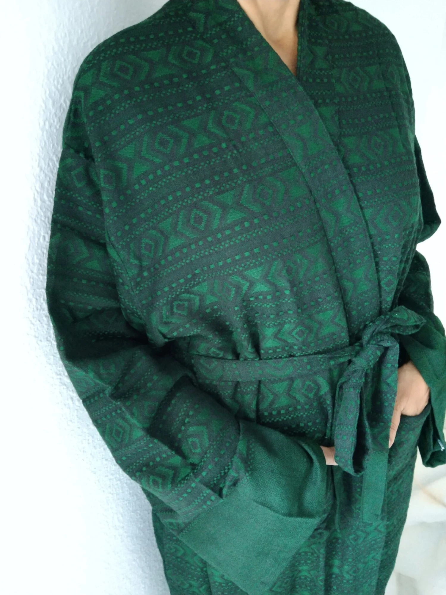 Unisex Woolen Robe,mens Robes,Wool Blended Robe, Loungewear,resort Wear,boho Robe, Christmas Gift,gifts For Him,gifts For Her 7 Unisex Woolen Robe,mens Robes,Wool Blended Robe, Loungewear,resort Wear,boho Robe, Christmas Gift,gifts For Him,gifts For Her - Image 5