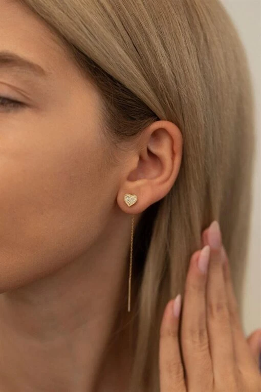 Heart Chandelier Earrings For Women, 925 Silver Handmade Jewelry, Christmas Gift, Minimalist Earring, Best Friend Birthday Gift -Jewellery Paradise il fullxfull.4384697616 n2jy