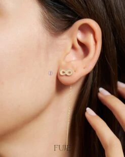 Infinity Sign Chandelier Earrings For Women, 925 Silver Handmade Jewelry, Christmas Gift, Minimalist Earring, Best Friend Birthday Gift -Jewellery Paradise il fullxfull.4384712626 2s1k