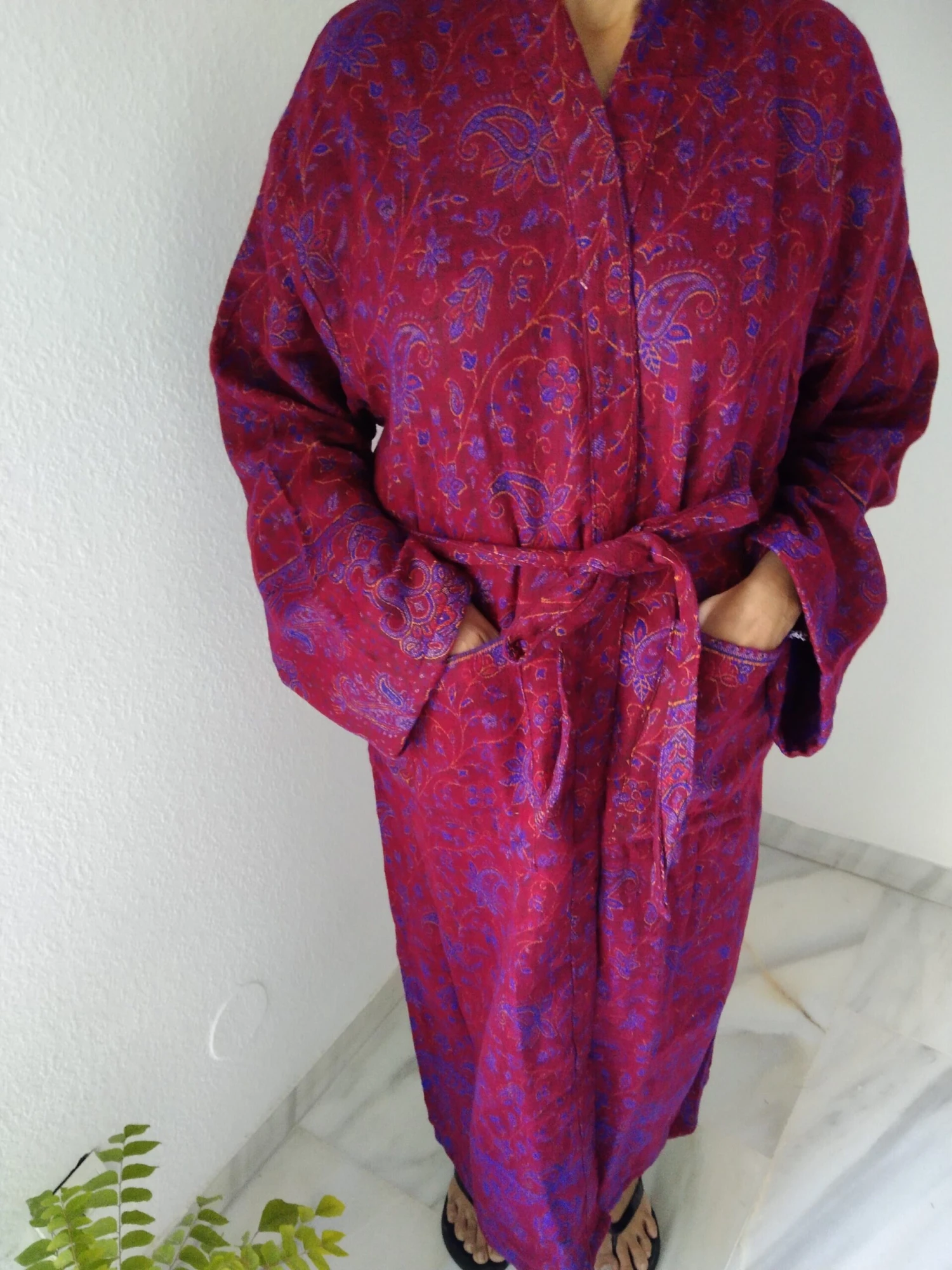 Unisex Robe,winter Robe,woolen Robe, Loungewear,resort Wear,boho Robe, Christmas Gift, Gift's For Her, Gifts For Him,resort Wear 6 Unisex Robe,winter Robe,woolen Robe, Loungewear,resort Wear,boho Robe, Christmas Gift, Gift's For Her, Gifts For Him,resort Wear - Image 4