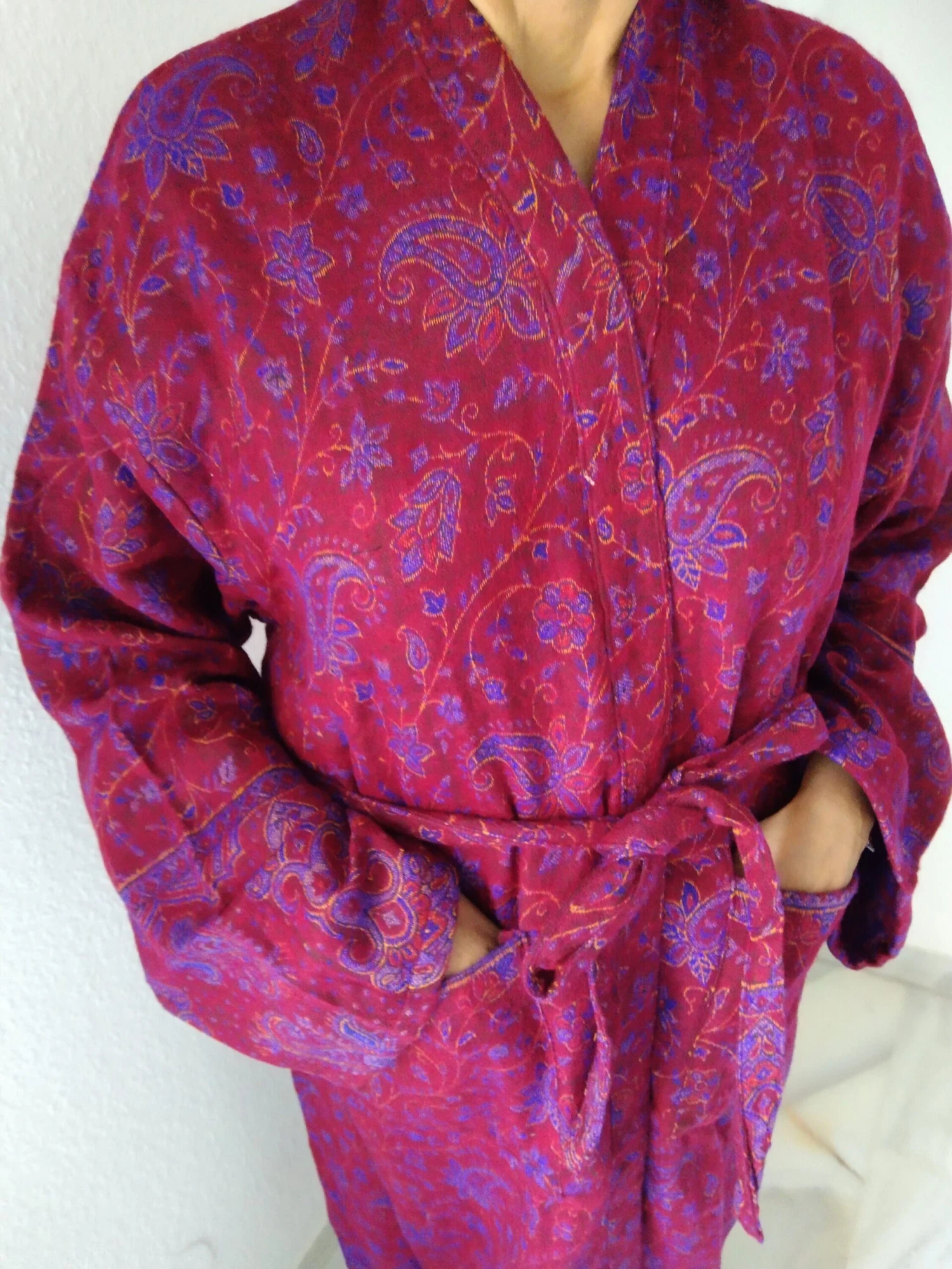 Unisex Robe,winter Robe,woolen Robe, Loungewear,resort Wear,boho Robe, Christmas Gift, Gift's For Her, Gifts For Him,resort Wear 8 Unisex Robe,winter Robe,woolen Robe, Loungewear,resort Wear,boho Robe, Christmas Gift, Gift's For Her, Gifts For Him,resort Wear - Image 6