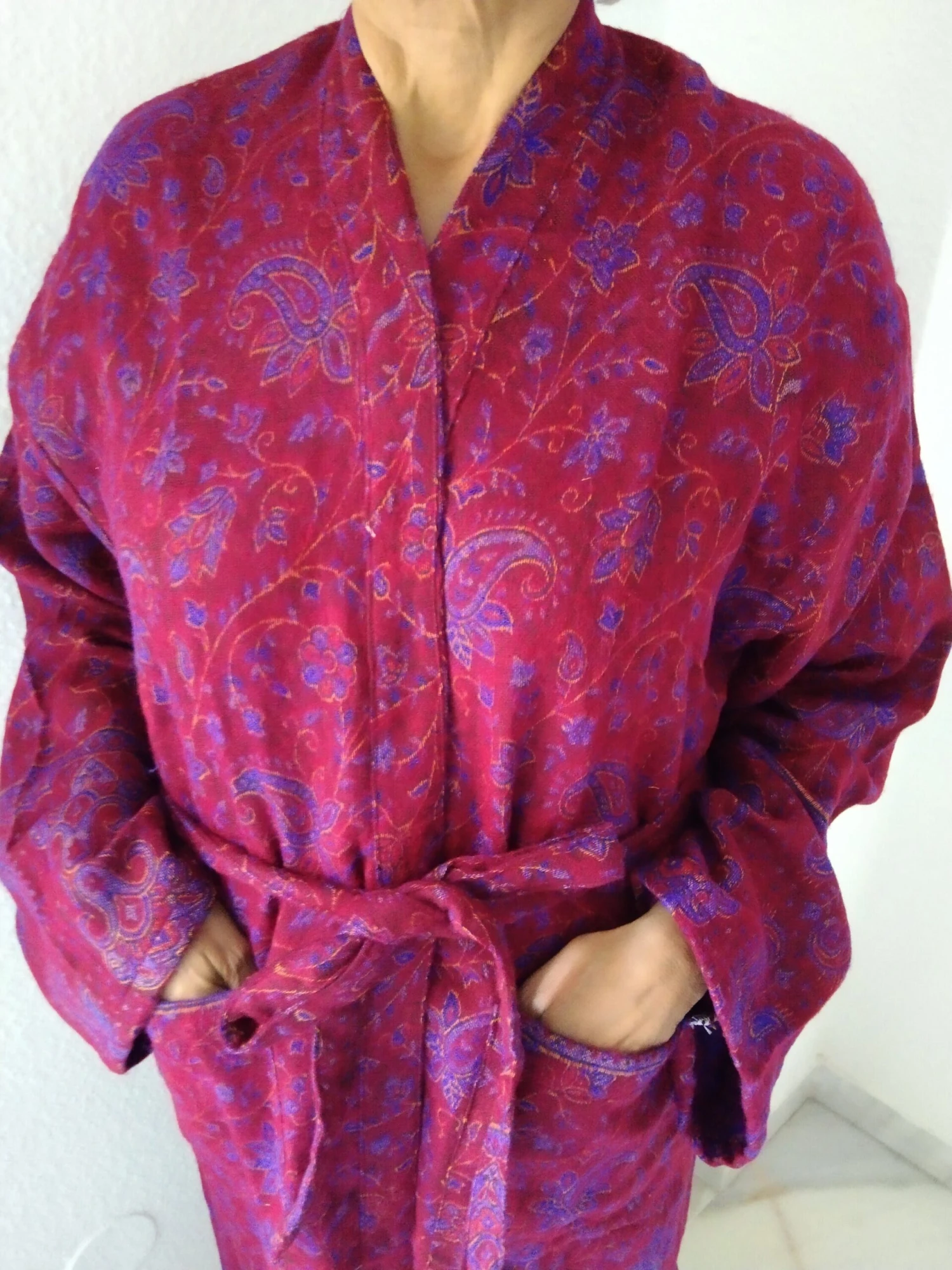 Unisex Robe,winter Robe,woolen Robe, Loungewear,resort Wear,boho Robe, Christmas Gift, Gift's For Her, Gifts For Him,resort Wear 9 Unisex Robe,winter Robe,woolen Robe, Loungewear,resort Wear,boho Robe, Christmas Gift, Gift's For Her, Gifts For Him,resort Wear - Image 7