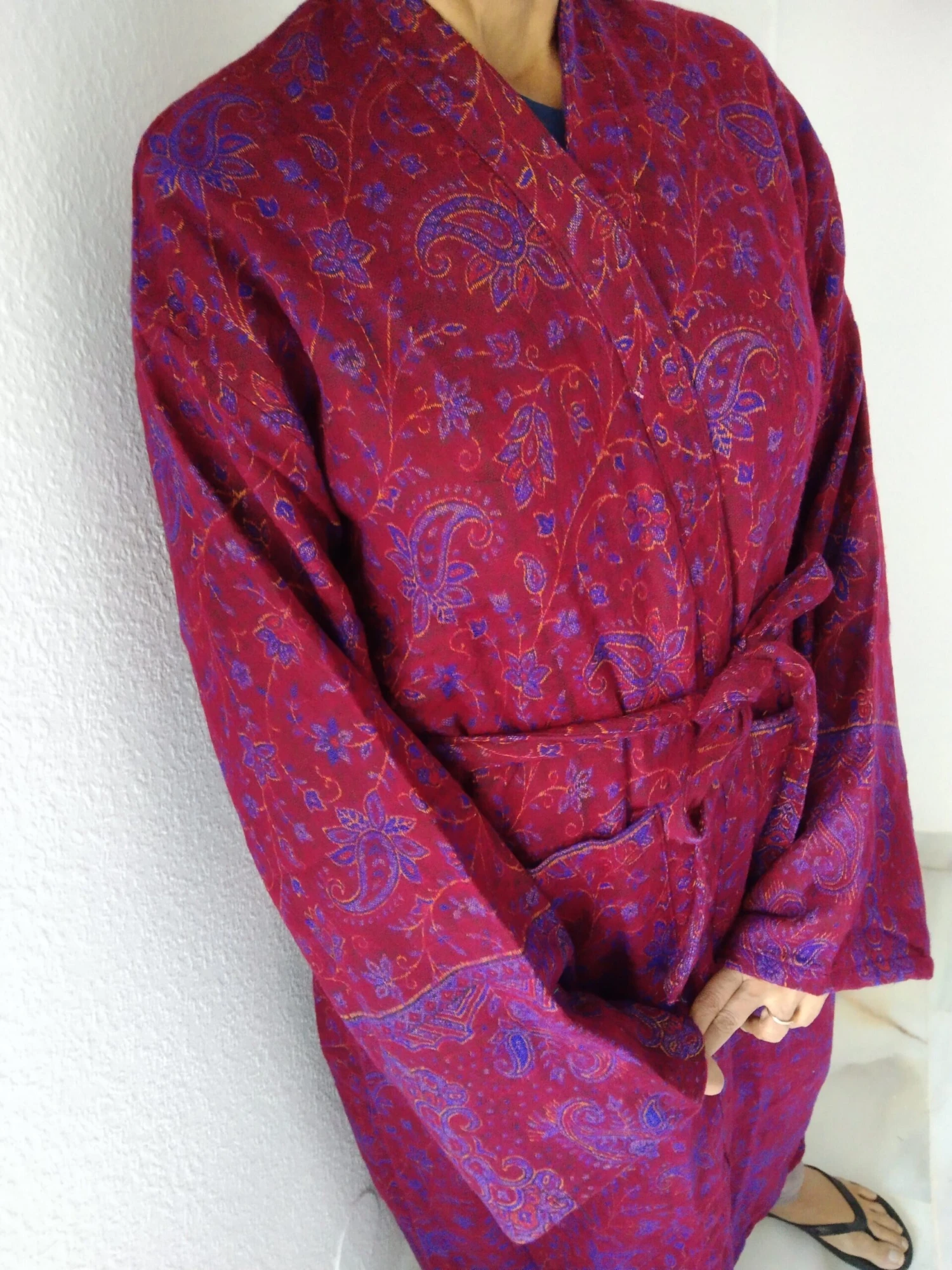 Unisex Robe,winter Robe,woolen Robe, Loungewear,resort Wear,boho Robe, Christmas Gift, Gift's For Her, Gifts For Him,resort Wear 12 Unisex Robe,winter Robe,woolen Robe, Loungewear,resort Wear,boho Robe, Christmas Gift, Gift's For Her, Gifts For Him,resort Wear - Image 10