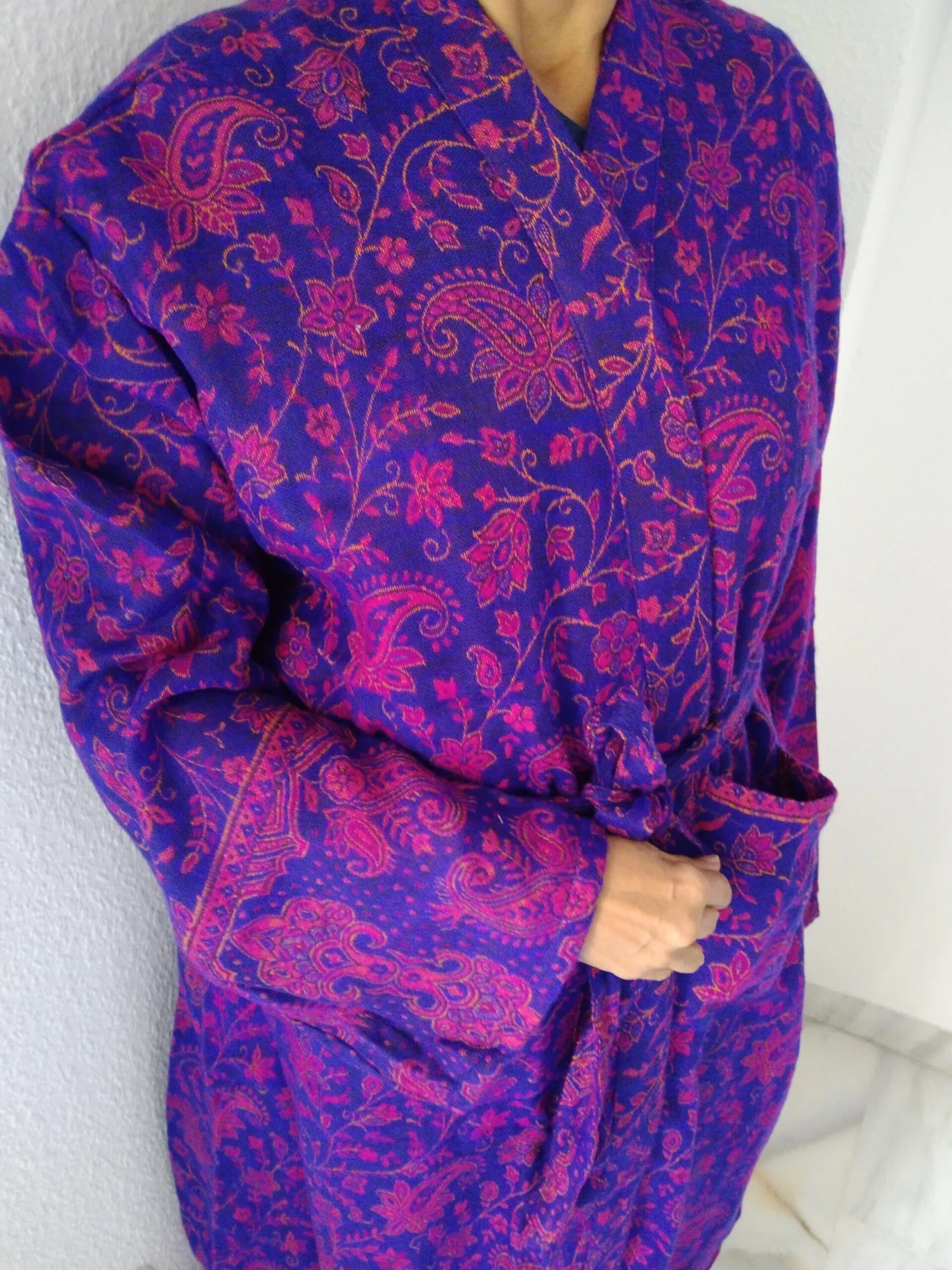 Unisex Robe,wool Robe,boho Robe, Loungewear, Resort Wear,mens Robes, Christmas Gift,gifts For Her,gifts For Him 8 Unisex Robe,wool Robe,boho Robe, Loungewear, Resort Wear,mens Robes, Christmas Gift,gifts For Her,gifts For Him - Image 6