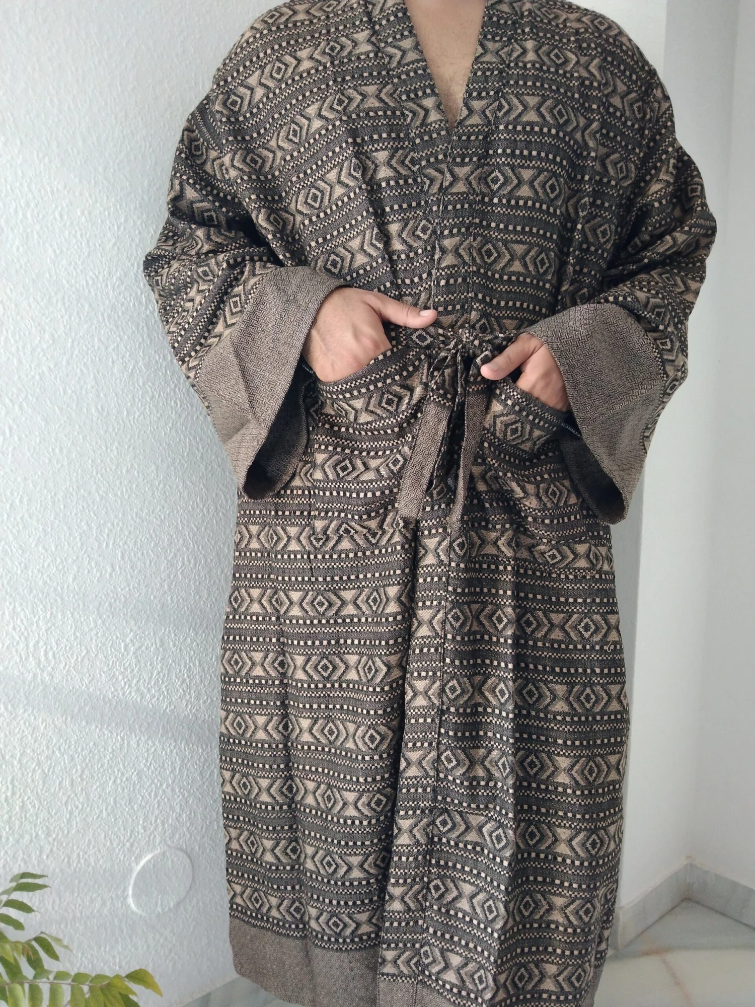Unisex Robe,woolen Robe,winter Robe, Loungewear, Resort Wear, Christmas Gift,gifts For Her,Gifts For Him,boho Robe 8 Unisex Robe,woolen Robe,winter Robe, Loungewear, Resort Wear, Christmas Gift,gifts For Her,Gifts For Him,boho Robe - Image 6