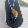 Large Tigers Eye Pendant, Teardrop Shaped Pendant, 925 Sterling Silver Necklace, 18th Anniversary Stone, Perfect Gift For Christmas, Unisex 2 Large Tigers Eye Pendant, Teardrop Shaped Pendant, 925 Sterling Silver Necklace, 18th Anniversary Stone, Perfect Gift For Christmas, Unisex -Jewellery Paradise il fullxfull.4391937924 5fr2