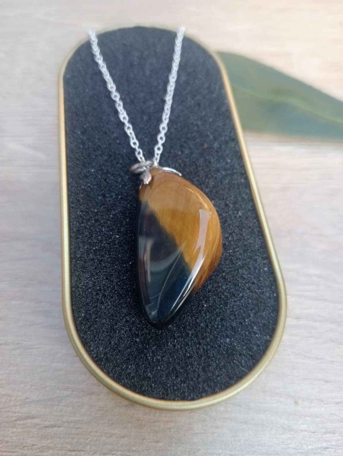 Large Tigers Eye Pendant, Teardrop Shaped Pendant, 925 Sterling Silver Necklace, 18th Anniversary Stone, Perfect Gift For Christmas, Unisex 3 Large Tigers Eye Pendant, Teardrop Shaped Pendant, 925 Sterling Silver Necklace, 18th Anniversary Stone, Perfect Gift For Christmas, Unisex