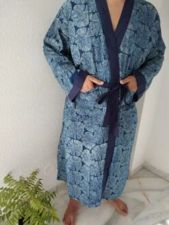 Unisex Robe,Men's Robes, Loungewear,resort Wear,gifts For Him,gifts For Her,boho Robe, Christmas Gift,boho Robe,block Print Robe -Jewellery Paradise il fullxfull.4392086385 sodm