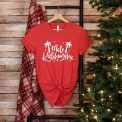 Mele Kalikimaka Shirt, Hawaiian Christmas Shirt, Holiday Party Shirt, Aloha Christmas Shirt, Merry Christmas Shirt, Xmas Shirt
