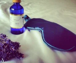 Sleep Mask Gift Set, Silk Eye Mask And Magnesium Oil Spray With Pure Essential Oils, Christmas Mindful Present