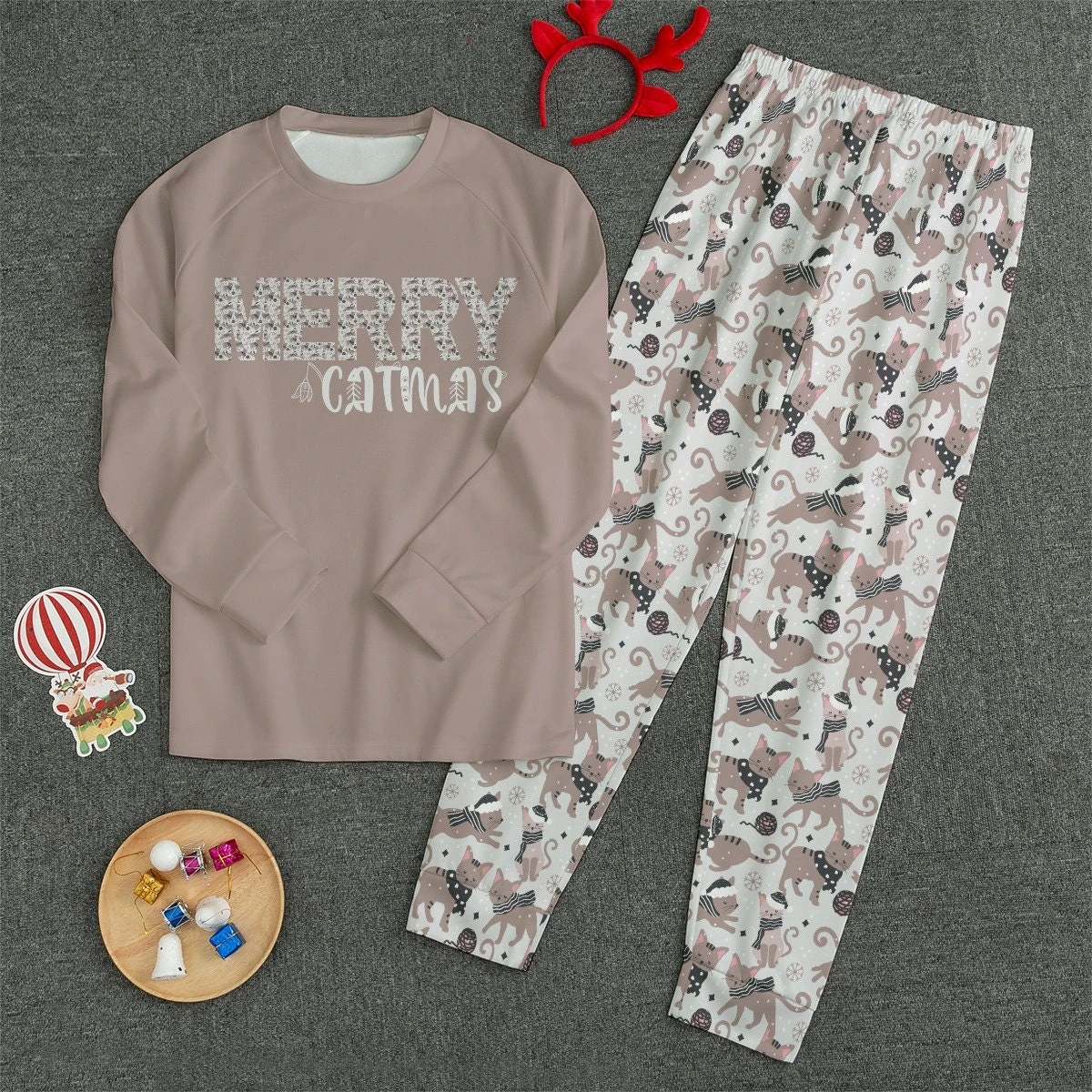 Matching Family Christmas Pajamas, Merry Catmas Pajamas, Cat Lovers Jammies, Cat Lovers Pajamas, Christmas Pajamas, Cat Lady Pajamas 5 Matching Family Christmas Pajamas, Merry Catmas Pajamas, Cat Lovers Jammies, Cat Lovers Pajamas, Christmas Pajamas, Cat Lady Pajamas - Image 4