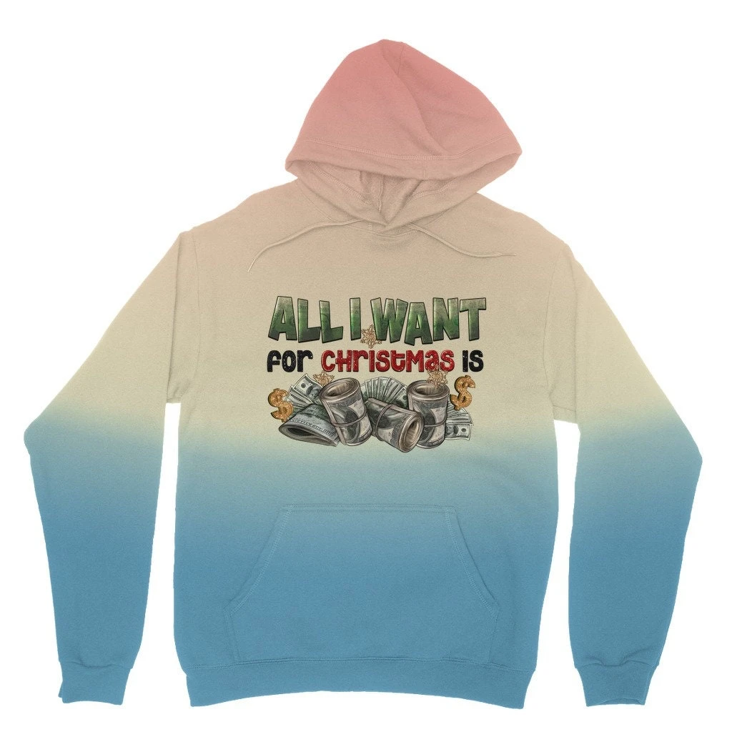 All I Want For Christmas Is Money Tie Dye Hoodie 5 All I Want For Christmas Is Money Tie Dye Hoodie - Image 3