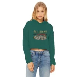 All I Want For Christmas Is Money Ladies Cropped Raw Edge Hoodie -Jewellery Paradise il fullxfull.4395844182 73wu