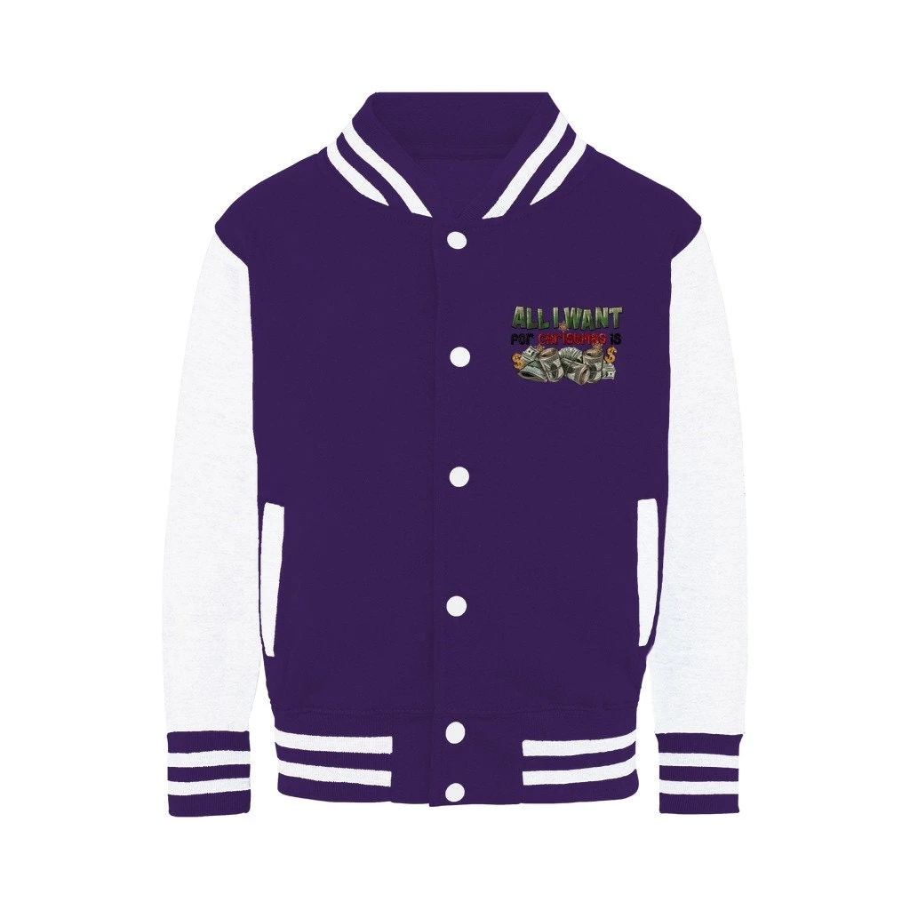 All I Want For Christmas Is Money Varsity Jacket 11 All I Want For Christmas Is Money Varsity Jacket - Image 9