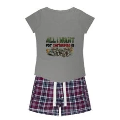 All I Want For Christmas Is Money Women's Sleepy Tee And Flannel Short 7 All I Want For Christmas Is Money Women's Sleepy Tee And Flannel Short -Jewellery Paradise il fullxfull.4395871444 pue7