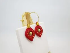 Christmas Bauble Earring In Red And Gold Polymer Clay 11 Christmas Bauble Earring In Red And Gold Polymer Clay -Jewellery Paradise il fullxfull.4396119980 79jv