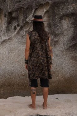 Sleeveless Mens Silk Kimono ~ Shiva Sun Silk Kimono For Men ~ Silk Pajama Robe For Men ~ Party Long Kimono~ Perfect Christmas Gift For Him -Jewellery Paradise il fullxfull.4396307991 n0h9