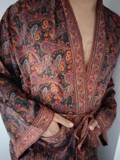 Unisex Robe,Mens Silk Blend Robe,paisley Robe, Loungewear,gifts For Him,boho Robe,gifts For Her, Christmas Gift,resort Wear -Jewellery Paradise il fullxfull.4398284795 nv29